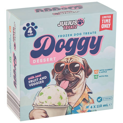 Doggy Dessert 4 Pack 440ml Product Image Front shot 01